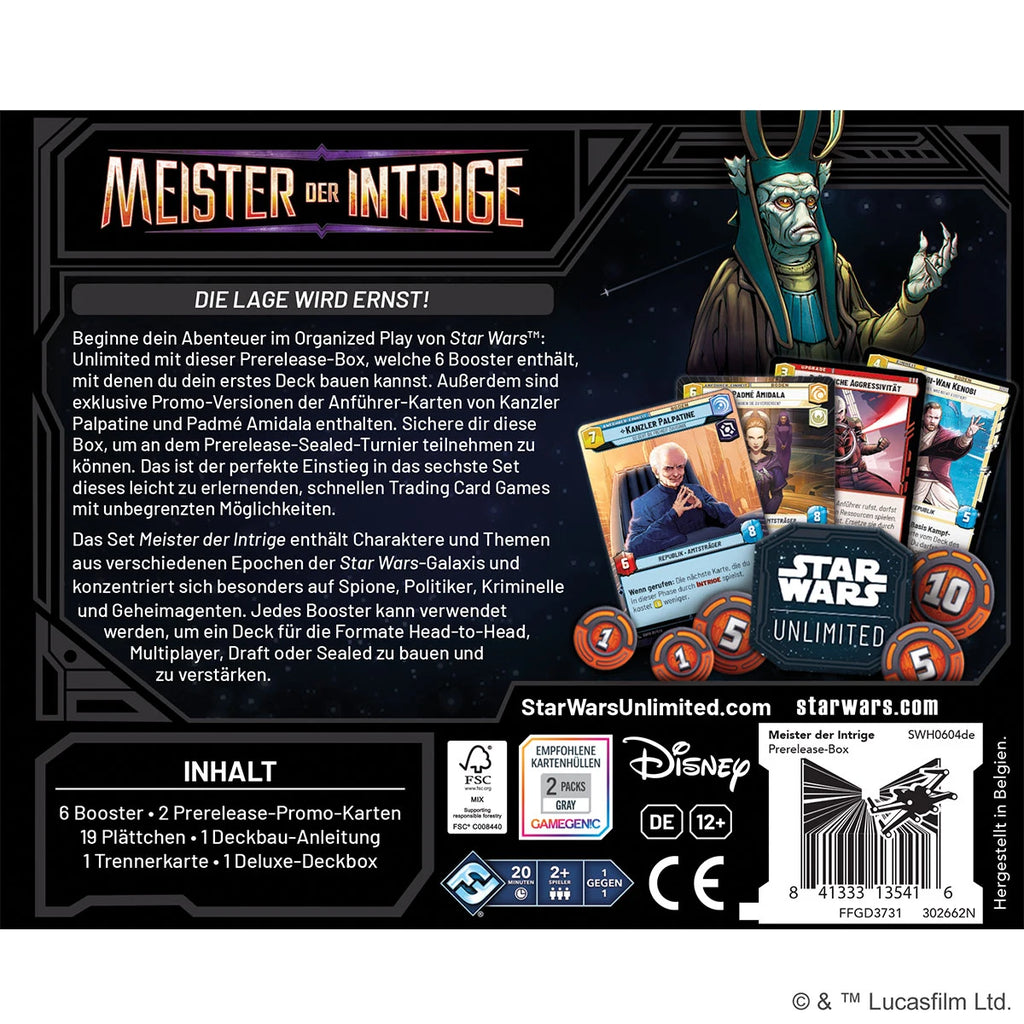 Meister der Intrige Prerelease Box DE